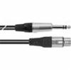 Cavo microfonico pcaudio amp450s/10m, Connettore 1: jack mono 6.3mm, Connettore 2: XLR 3p (F), Lunghezza 10m